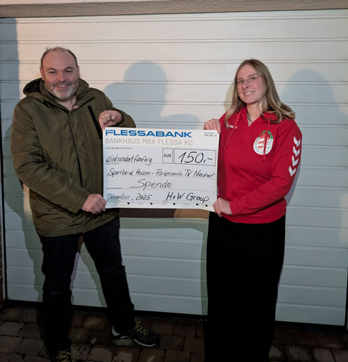 150 Euro Spende –  Lars Stippich spendet an den TV Jahn Neuhof 1908 e. V.