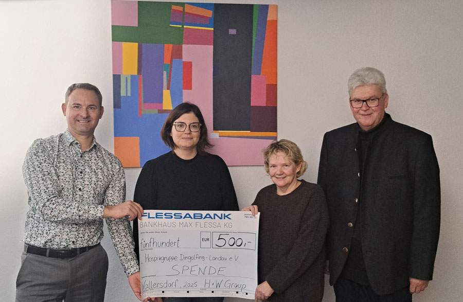 500 Euro Spende – Tobias Ettengruber spendet an Hospizgruppe Dingolfing Landau e.V.